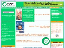 Aperçu du site Les Amis de la Terre France