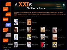 Aperçu du site AXXIS - mobilier de bureau design, mobilier sur mesure