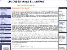Aperu du site ElliottGann - analyses techniques boursires