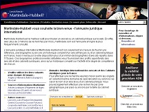 Aperçu du site Martindale Hubbell - annuaire international, avocats et cabinets juridiques