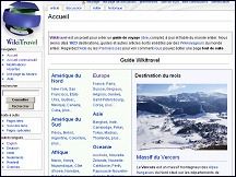 Aper�u du site Wikitravel - guide de voyage collaboratif du monde entier