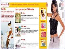 Aperu du site Allumette - collection de lingerie fine