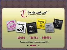 Aperçu du site French Card - préservatifs avec pochette personnalisée à votre image