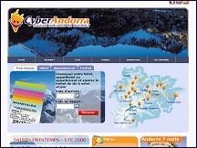 Aperu du site CyberAndorra - infos sur la principaut d'Andorre