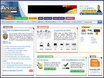 Aper�u du site Ariase - comparatif d'offres d'abonnement ADSL, test ADSL
