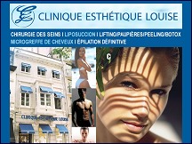 Aperu du site Clinique Esthtique Louise  Bruxelles
