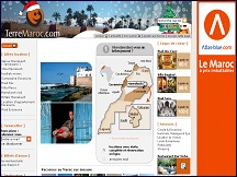 Aperçu du site Terre Maroc - location maisons et chambres hôtes au Maroc