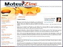 Aperu du site Moteurzine, webzine sur les annuaires, moteurs de recherche et le rfrencement