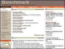 Aperu du site Benchmark - expertises high-tech pour les entreprises