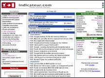 Aper�u du site Indicateur.com - actualit�s sur les outils de recherche et le r�f�rencement