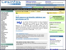 Aperu du site Lesinfos.com - veille permanente sur l'actualit