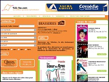Aperçu du site TickeTac - spectacle, théâtre à Paris, réservation à prix discount
