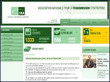 Aperu du site CRA - association nationale pour la transmission d'entreprise