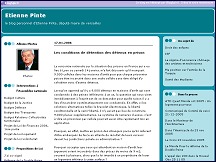 Aperu du site Etienne Pinte - blog personnel du dput-maire de Versailles