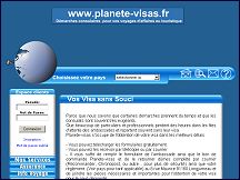 Aperu du site Planete-visas, dmarches administratives consulaires pour les visas