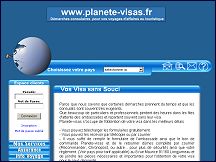 Aperçu du site Planete-visas, démarches administratives consulaires pour les visas