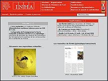 Aperu du site INHA - Institut National d'Histoire de l'Art