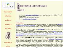 Biblioth�que �lectronique de Lisieux