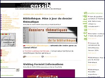 Ecole Nationale Sup�rieure des Sciences de l'Information et des Biblioth�ques