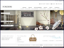 Aperu du site Forzieri - mode italienne, bijoux et dco de luxe
