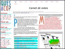 Quesaco - astuces pour les d�veloppeurs web, outils pratiques