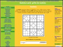Aperu du site Sudoku Land - grilles de sudoku en flash