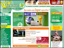 Aperu du site Concours.fr - jeux-concours du web, informations et rponses pour gagner