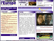 Aperu du site Fentre Europe - webzine europen