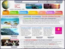 Aperu du site Moteur de voyages Voyages-FR.com