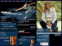 Aperu du site Amlie Mauresmo - championne franaise de tennis