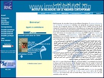 Aperu du site Institut de Recherche sur le Maghreb Contemporain