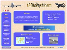 Aperçu du site 1001 Crash - accidents aériens