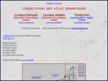 Atlas S�mantique - dictionnaire bilingue, lexique, synonymes fran�ais anglais
