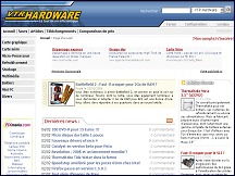 Aperu du site VTR-Hardware - tout le matriel informatique, tests, forums