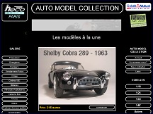 Aperu du site Auto Model Collection - miniatures de voitures de prestige haut de gamme