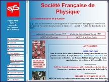 SFP - Soci�t� Fran�aise de Physique