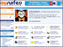 Aperu du site Ousurfer.com - guide des meilleurs sites web francophones