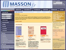 Aperu du site Editions Masson, livres et revues de mdecine