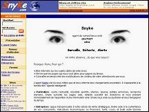 Aperu du site Snyke - services de surveillance et de monitoring sur le web