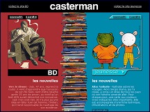 Aperu du site Editions Casterman - diteur bandes dessines