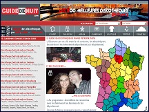 Aper�u du site Guide de Nuit - guide des discoth�ques et bo�tes de nuit en France