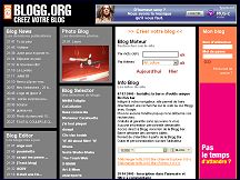 Aperçu du site Blogg.org - créer un blog, weblog gratuitement