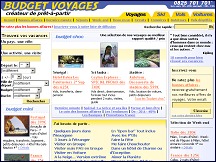 Aperu du site Budget Voyages - sjours, circuits, voyages dgriffs