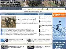 Aperu du site Armees.com - le quotidien de l'actualit militaire