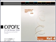 Aperu du site Expofil - salon mondial fils et fibres textiles