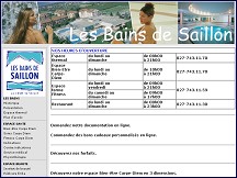 Aperu du site Bains de Saillon thermalisme soins fitness Valais Suisse