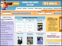 Aperu du site Caplivres - achat et vente en ligne de livres entre tudiants