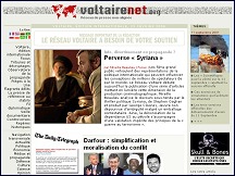 Aperu du site Rseau Voltaire