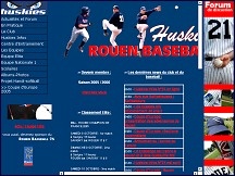 Aperu du site Les Huskies - Rouen Base Ball Club 76