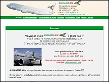 Aperu du site Air Bulgarie - compagnie arienne nationale bulgare